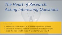Developing Research Questions. Lecture.