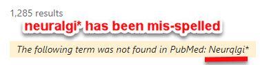 A screenshot shows what a "The following term was not found" message looks like.