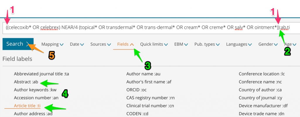 A screen shot shows the steps in adding field tags.