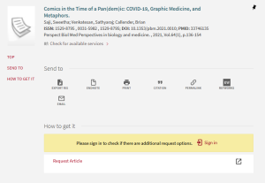 Library catalog page