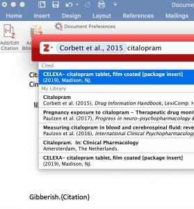 where is zotero toolbar in word for mac