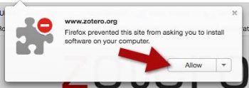 getting blocked by server because of chrome zotero plugin