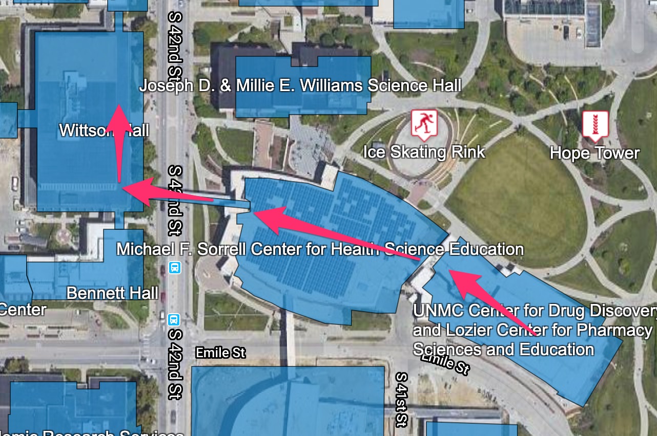 UNMC Campus Map