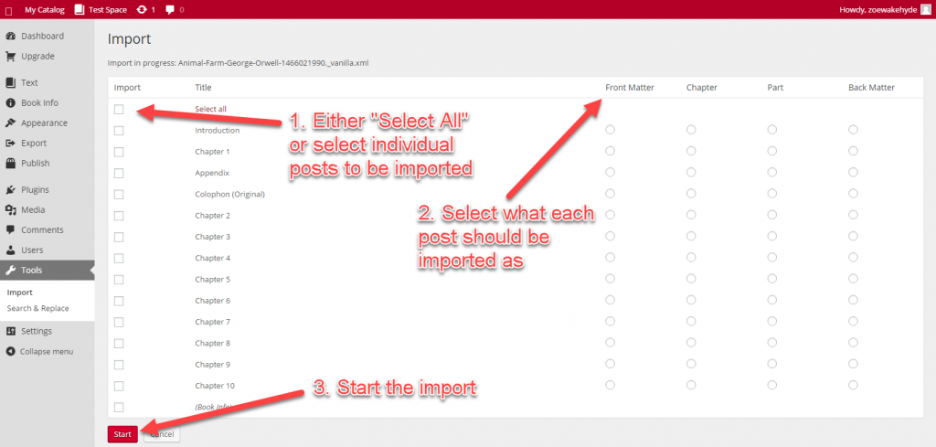 Selecting and categorizing posts